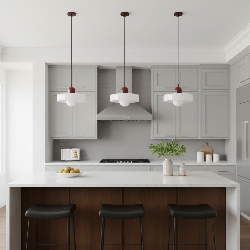 Bauhaus Glass Pendant Lighting | Modern Kitchen Hanging Lights