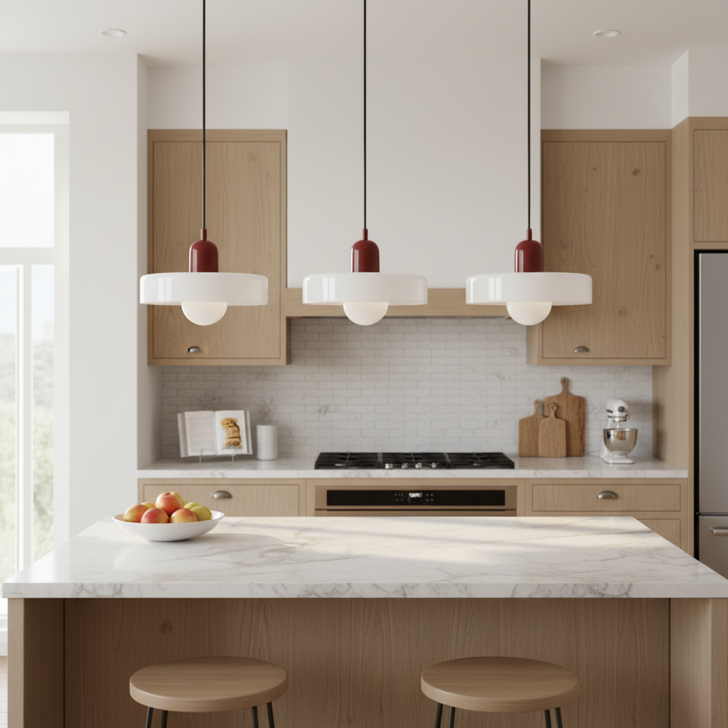 Bauhaus Glass Pendant Lighting | Modern Kitchen Hanging Lights