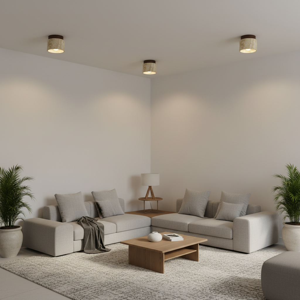 Cream Japanese Ceiling Lamp | Minimalist Ceiling Light Fixture