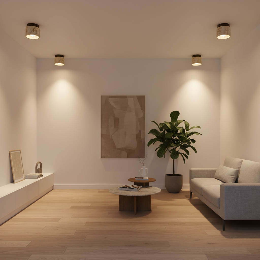 Cream Japanese Ceiling Lamp | Minimalist Ceiling Light Fixture