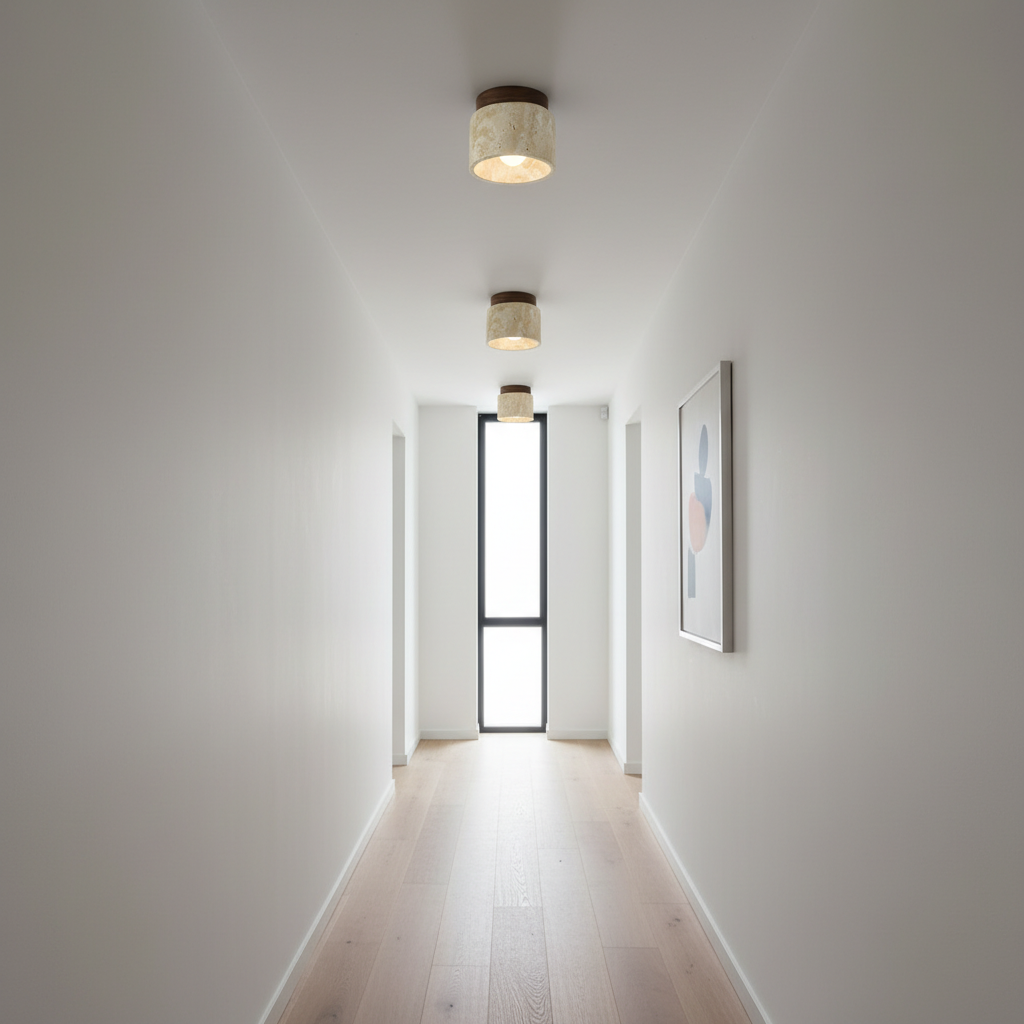 Cream Japanese Ceiling Lamp | Minimalist Ceiling Light Fixture