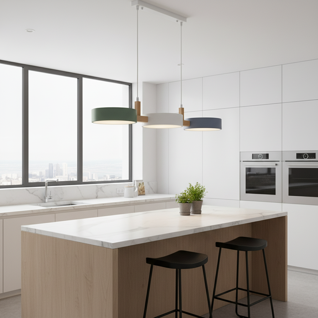 Modern Cylinder Pendant Lamp | Pendant Lighting for Kitchen Island