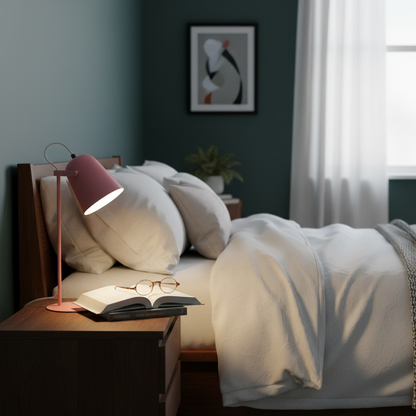Modern LED Rotating Table Lamp | Adjustable Bedside & Desk Lamp