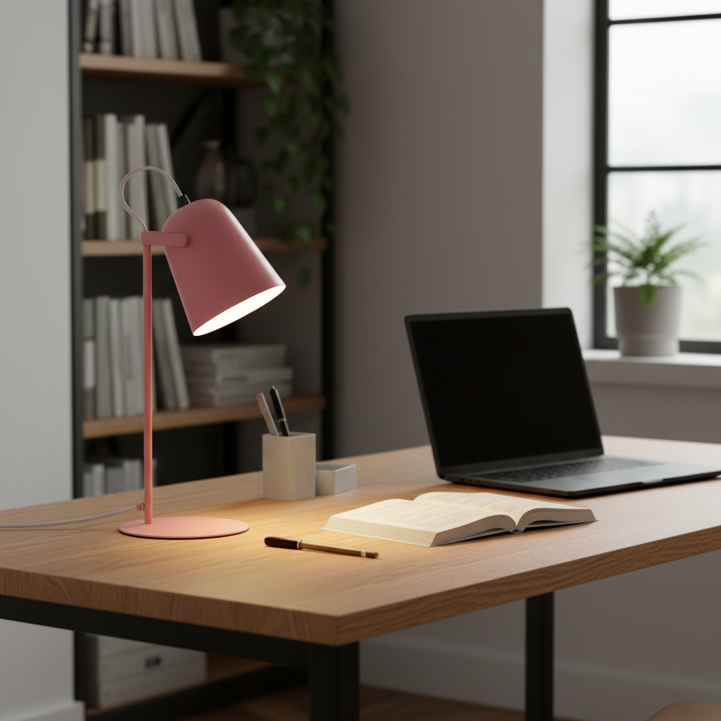 Modern LED Rotating Table Lamp | Adjustable Bedside & Desk Lamp